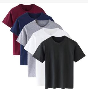 { 1Paket 5pcs 100rb } - Kaos polos pria 5pcs 100rb - kaos polos lengan pendek size M L XL XXL