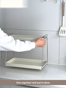 SJORAGE On Hand🔥2-Tier Bathroom Countertop Organizer Makeup & Skincare Storage Rack for Vanity & Bathroom