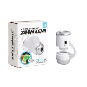Điện thoại thông minh kính hiển vi 30x Kính lúp có đèn Led zoom quang học với micros kẹp Camera cho đồ trang sức jades nhận dạng
