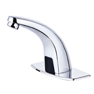 Elegant Touch-Free Deck Mount Tap – Infrared Sensor Easy Install | Great for Sink Kitchen or Lavatory!