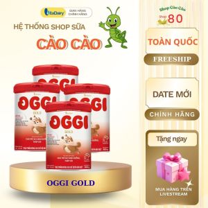 Combo 4-12 Sữa công thức Oggi Gold L900g Lên cân nhanh ngừa táo bón. Vitadairy