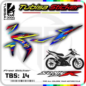 Sticker Striping Variasi Sonic 150 R - Stiker Striping Motor Sonic 150 R. TBS.14
