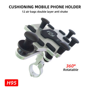 Motorcycle/MTB Anti-shake Phone Stand Holder 360° Rotatable High Quality Aluminum Alloy Phone Mount Shockproof Electric Bicycle Cellphone Holder Bike Accessories