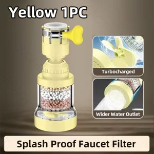 360° Universal Faucet Filter Water Purification Filter Cotton Filter Element Kitchen Household Tap Water Splash Proof Shower Universal