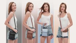 Marvolia  กระเป๋าสะพายข้างขนาดเล็กสำหรับผู้หญิง  –  กระเป๋าหนังเทียมสะพายข้าง กระเป๋าศัพท์ขนาดเล็กสำหรับการเดินทาง