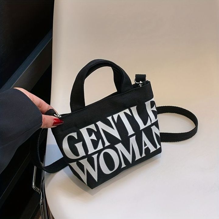 GENTLEWOMAN Mini Totebag Tote bag Kanvas Wanita Slingbag Tas Selempang Kecil GENTLE WOMAN