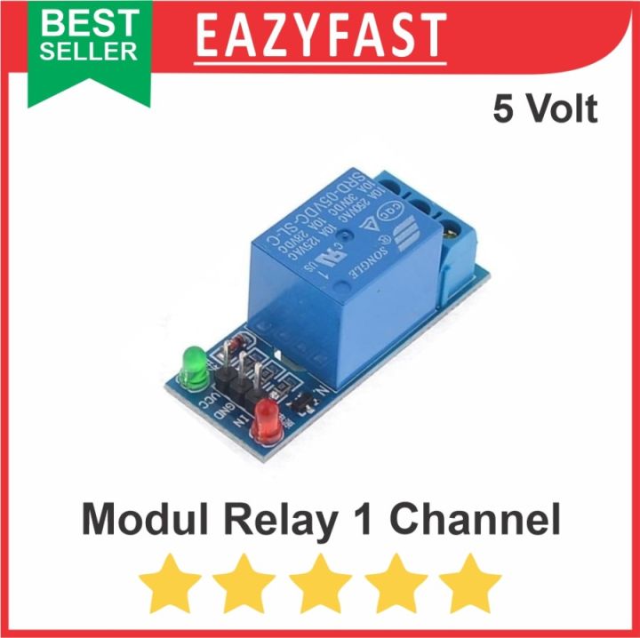 Modul Relay 1Ch 1 Ch Chanel Channel 5 V Volt 5V Module SPDT Low Level Arduino Compatible Opto Isolation