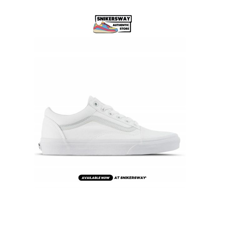 Canvas old skool vans white hotsell