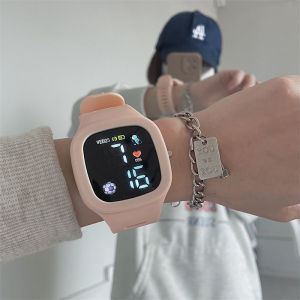 Electronic Watch Square Watch Korean Fashion Ladies Waterproof Sports Silicone Watch Daily wearable