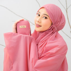 Mukena Mini Travel Parasut Korea Finishing Lasercut