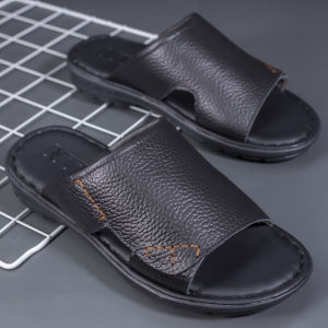 [HCM]DÉP NAM QUAI NGANG DA BÒ THẬT 100% QUAI MAY ĐẾ NTB.E