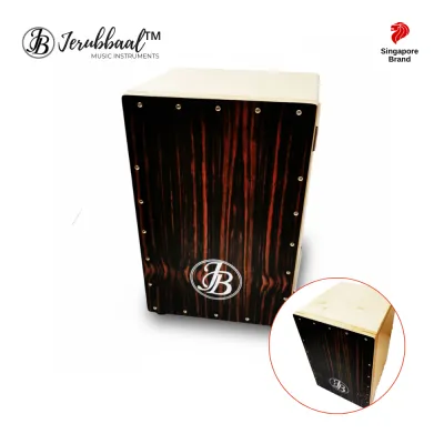 Jerubbaal C2 Premium Collapsible Stowable Full-Size Cajon (Comes with Customised Slim Padded Bag)