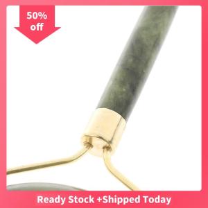 🔥🔥🔥sjqgqx Natural Massage Roller + Guasha Board SPA Scraper Stone Facial Massager Set