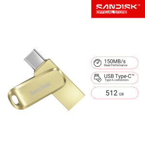 SanDisk Ultra® Dual Drive Luxe USB Type-C Flash Drive 512GB SDDDC4 USB3.2 Gen1 Type C / Type A Color Champagne Gold (SDDDC4-512G-G46GD)