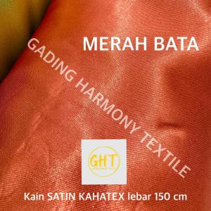 ( per setengah meter ) kain SATIN KAHATEX lebar 150 cm saten sateen polos polyster lembut mengkilap bahan bendera umbul umbul baju gaun dress bridesmaid hidden box hantaran hamper dekorasi dekor kerajinan tangan background kacu slayer pramuka toga wisuda