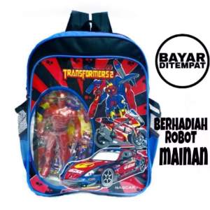 TAS ANAK BERHADIAH ROBOT MAINAN-FIGURAN