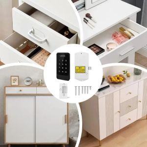 LUXEMO Keyless Digital Cabinet Locks Battery Powered Multifunctional Password Door Locks Professional Access Control Electronic Lock Home Security