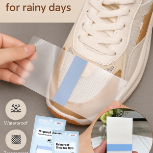 Antidirty Waterproof Transparent Nonwet Shoes Rainproof Toe Stickers