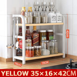 Microwave Rack Oven Rack Kitchen Rack Stainless Steel Storage Rack Rak Dapur Spice Rack Cooker Rack Rak Ketuhar