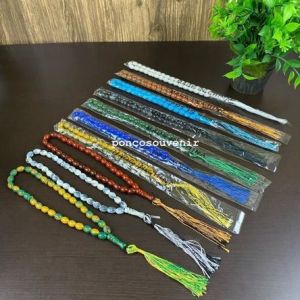 50 Pcs Tasbih Batu Kemasan Plastik Dan Kemasan Mika