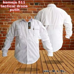 Kemeja Tactical Putih/Kemeja Putih/Kemeja Lapangan Putih/Baju Tactical/Baju Putih
