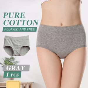 High quality Cotton Panty Underwear Elastic Design Women Tummy Control Middle Waist Cotton Panties