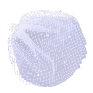 เครื่องประดับศีรษะเจ้าสาวติดกรงนกลายลูกไม้ประดับไข่มุกผ้าคาดผมเด็กไหมพรมสำหรับถ่ายภาพเจ้าสาวและงานแต่งงาน