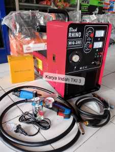 Rhino Mig 250A Mesin Las MIG Rhino MIG 250 Ampere 1Phase Mesin Las Gas Co2 Welding Machine Stainlles Alumunium Besi MMA+TIG
