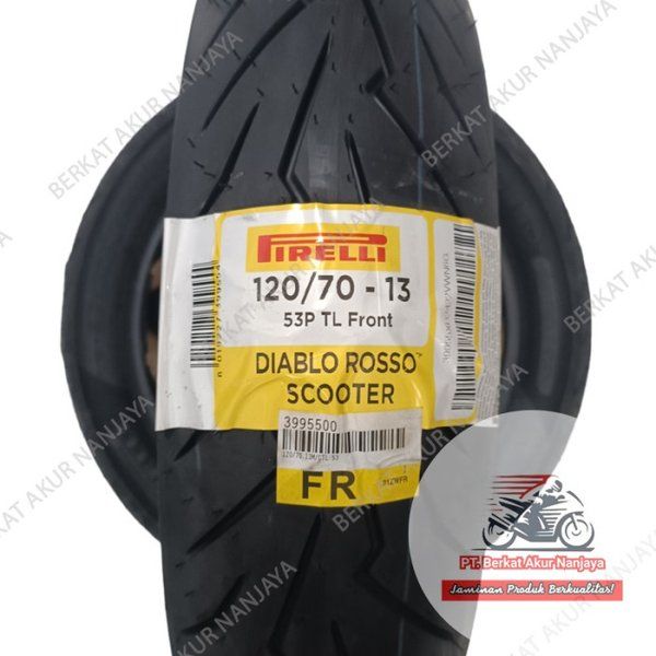 Pirelli Diablo Rosso Scooter 120 70 Ring 13 Ban Nmax Tubeless