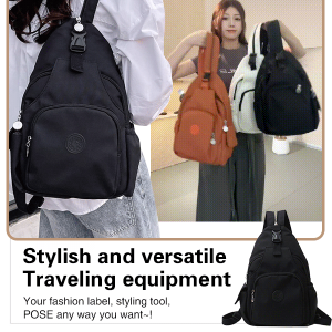 Triple Use Oxford Cloth Multi-layer Leisure Bag Portable Outdoor Travel Waterproof Backpack Large Capacity Crossbody Bag Shoulder Bag Chest Bag