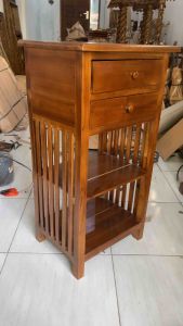 Meja Nakas Bedside Sudut Jati Solid