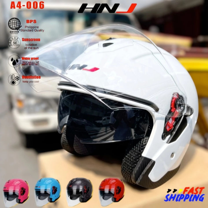 【Holiday Promotion】 HNJ half face helmet dual visor for