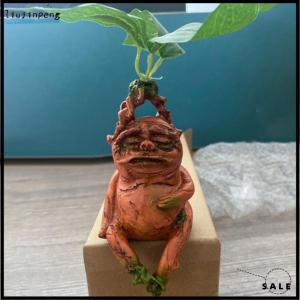 [liujinpeng] Mandrake Grass Resin Statue Landscape Ornament Art Figurine Crafts for Garden