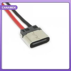 【CANAMEK】 5pcs USB Type-C 2P Welding Wire Female Connector Cable For Mobile Phone Charging