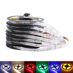 DC 12V Led Strip Light Tape PC 2835 RGB Waterproof 5M 12V DC 60LED/M RGB LED Strip Tape Lamp For Led Strip TV Backlight