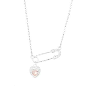 Multipurpose Love Heart Pin Necklace In Elegant Designs Trendy Accessory for Women Everyday Casual Wear