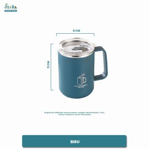 Sinda Mug Portable Anti Tumpah Stainless Steel 304 Aesthetic 500 ml + Aesthetic Box