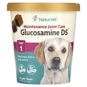 NaturVet Glucosamine DS Maintenance Care Level 1 70 Soft Chews / 60 Chewable Tablets / Scoopables