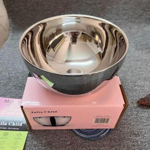Bát Tô Inox 18/10 2 Lớp Cách Nhiệt Julia Child Size 12 - 20cm Trộn Bột Đựng Thực Phẩm An Toàn
