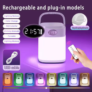 Lampu Malam Led Multifungsi Lampu Samping Tempat Tidur Portabel Pengisian Daya USB