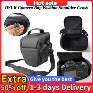Fashion Triangle Waterproof DSLR/SLR Digital Camera Shoulder Bag For Canon EOS Nikon Black Color/Black