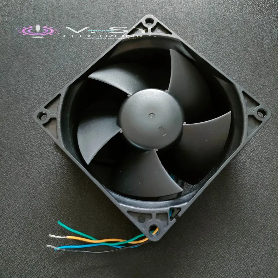 Original AVC High Speed 12v dc Blower Fan Exhaust Fan Cooler 12 Volts  92mm x 92mm x 38mm wires PWM High Air Flow Heavy Duty