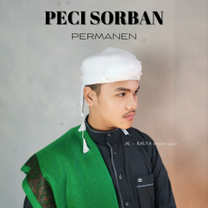 PECI SORBAN IMAMAH PERMANEN INSTAN FULL JAHIT ANAK ANAK DEWASA ORIGINAL AL BALYA