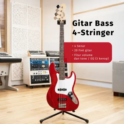 Gitar Bass Elektrik Model Jazz Bass 4-Strings Stinger SJB-580 Guitar Listrik