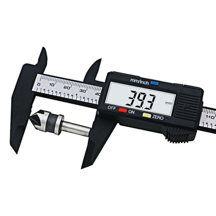 ADEDEFG 150mm LCD Carbon Fiber Micrometer Measuring Tool Vernier ...