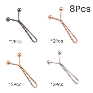 Seeko Jeans Skirt Waist Invisible Clip Detachable Fixed Buckle Pants Clip Headscarf Clamp 8Pcs/Set