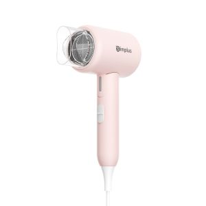 SimplusPink Foldable Hair Dryer 35 million Ionic Hair Care 1250W Power 3 Adjustable Modes For Travel and Home