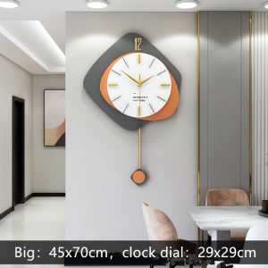 Jam Dinding Simple and Fashion Mute Minimalist Clock Vintage Creative Swing Wall Clocks Decorations 挂钟 壁钟