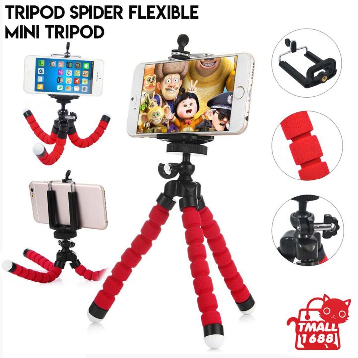 Tripod spider flexibel mini octopus gurita 360 holder HP untuk foto  selfie VLOG multi guna Lazada Indonesia
