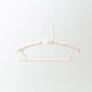 Locaupin 5pcs Extendable Toddler Closet Hanger Non Slip Stackable Hooks Baby Infant Newborn Hanging Clothes Organizer